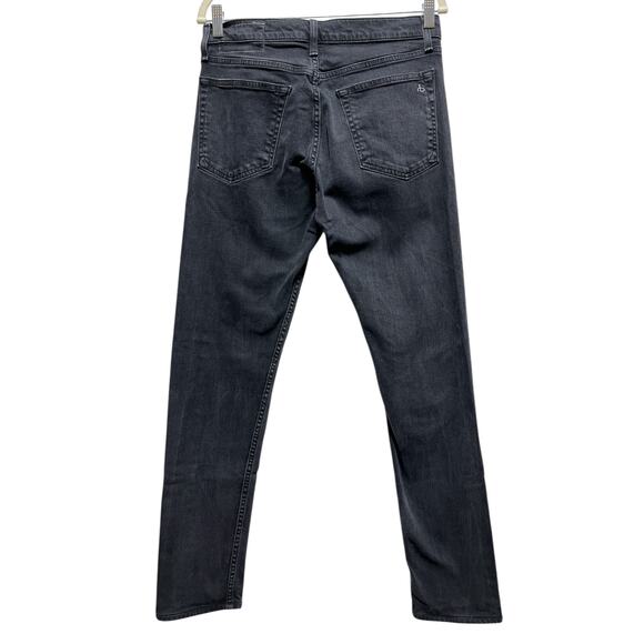 Rag & Bone Fit 2 Slim Jeans Men’s 30 Black Denim Button Fly Excellent Condition - Picture 3 of 10